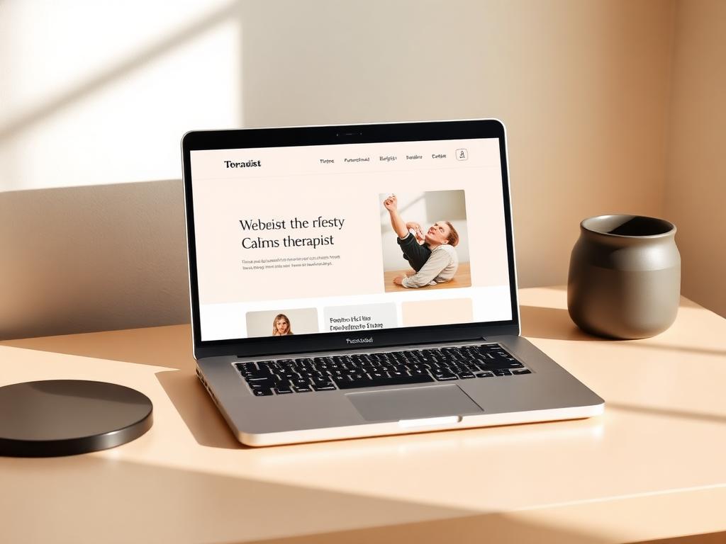 Sample website design for a therapist