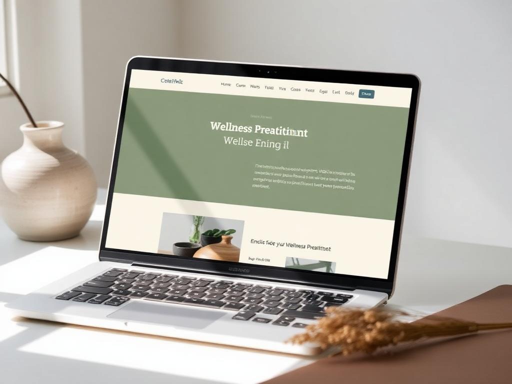 Sample website design for a wellness practitioner
